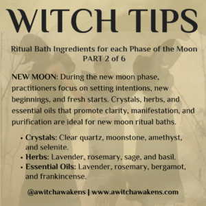 2 Ingredients for a New Moon Bath Ritual