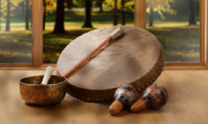 Shamanic Journeying - Tools Shamanic Drum, Rattles & Singing Bowl